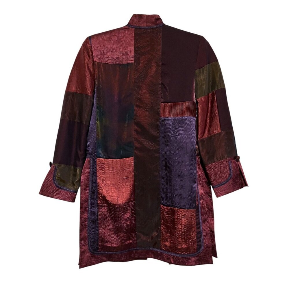 Vintage Jeanne Marc Patchwork Jacket 6 Color Block Whimsygoth Fairy Avant Garde